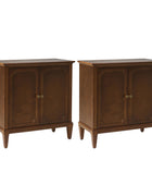 Jane Wood Veneer Sideboard with Adjustable Shelves, Available in 2-Door or 4-Door Options
