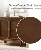 Jane Wood Veneer Sideboard with Adjustable Shelves, Available in 2-Door or 4-Door Options
