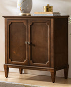 Jane Wood Veneer Sideboard with Adjustable Shelves, Available in 2-Door or 4-Door Options