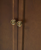Jane Wood Veneer Sideboard with Adjustable Shelves, Available in 2-Door or 4-Door Options