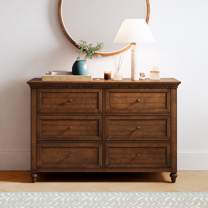 Benedikt 54" Wide 6 Drawer Dresser