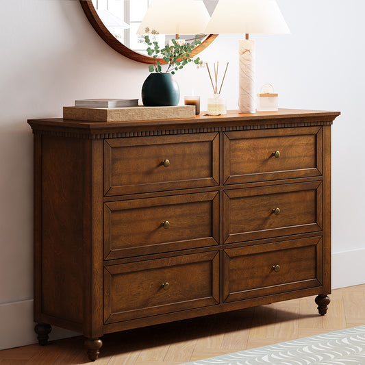 Benedikt 54" Wide 6 Drawer Dresser