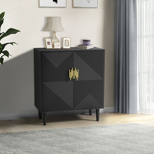Adolphe 36" Tall 2 - Door Accent Cabinet