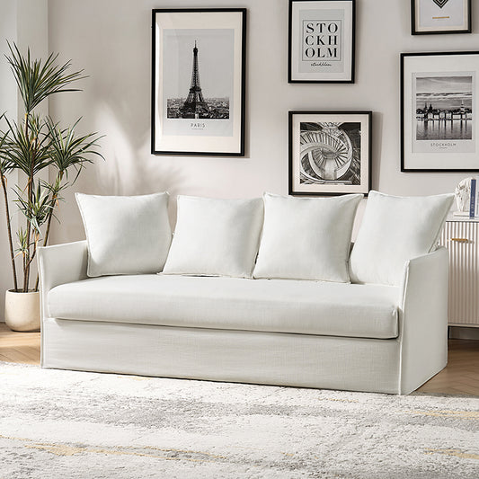 Georg 80.3" Modern Comfortable Sofa with Slipcover