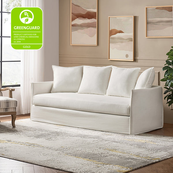 Georg 80.3" Modern Comfortable Sofa with Slipcover