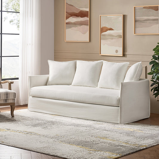 Georg 80.3" Modern Comfortable Sofa with Slipcover