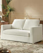 Tob Slipcovered Loveseat Sofa with Reversible Seat