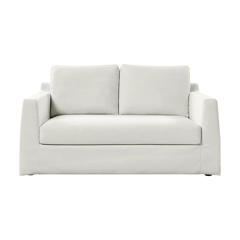 Tob Slipcovered Loveseat Sofa with Reversible Seat