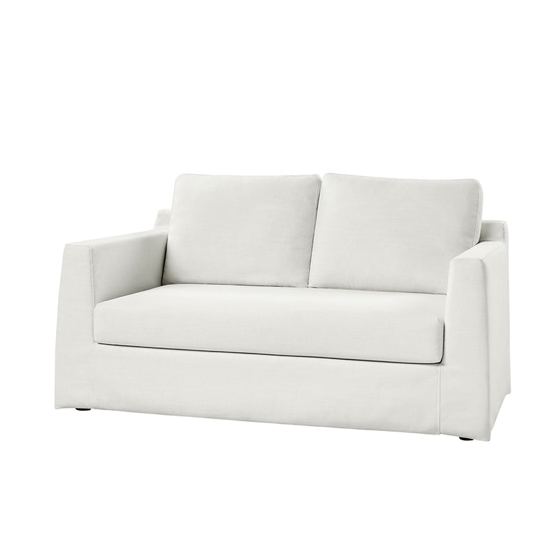 Tob Slipcovered Loveseat Sofa with Reversible Seat