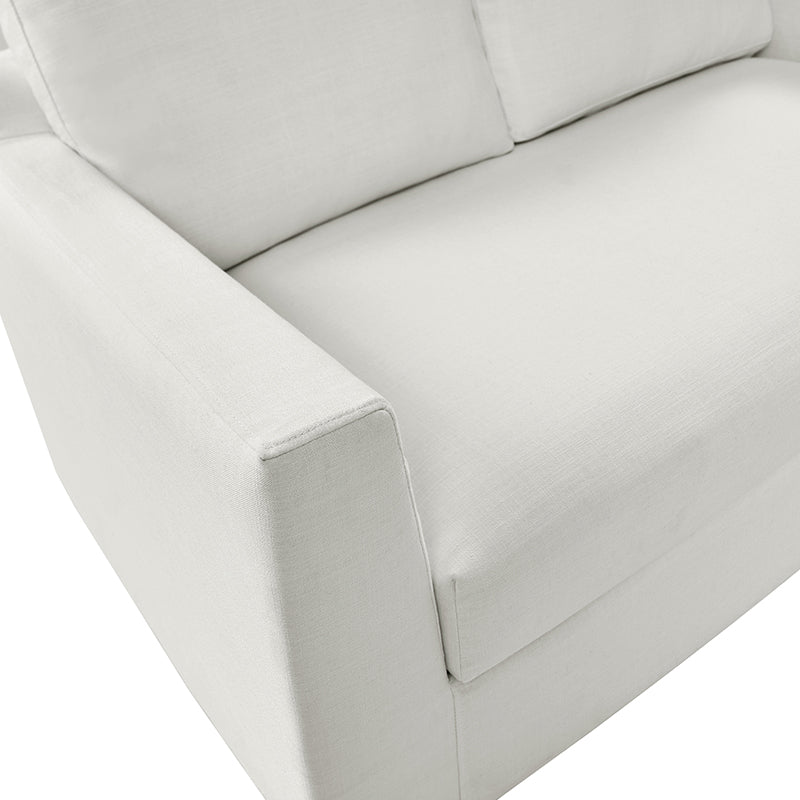 Tob Slipcovered Loveseat Sofa with Reversible Seat