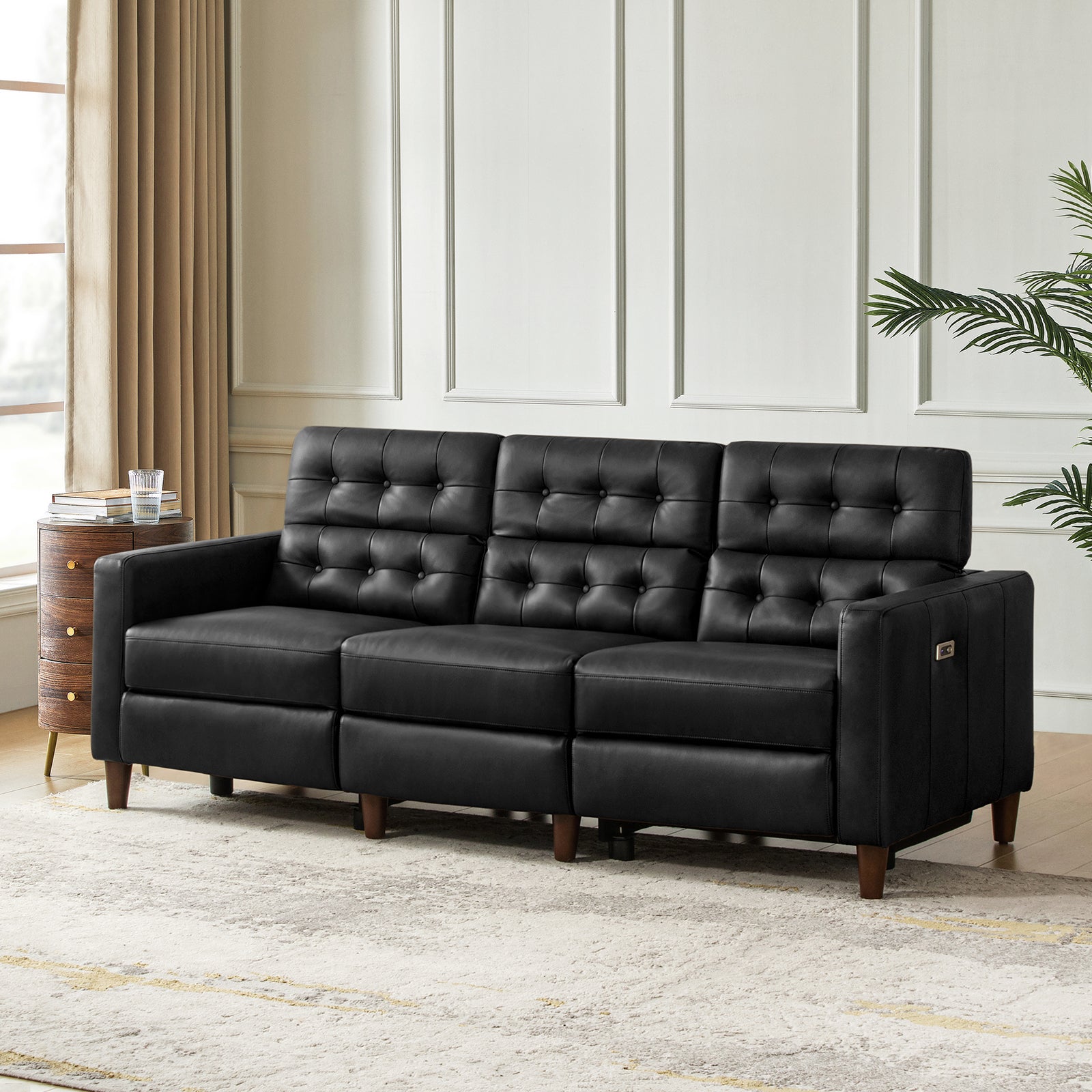 Viktor Mid-century Modern Oversized Power Sectional Sofa
