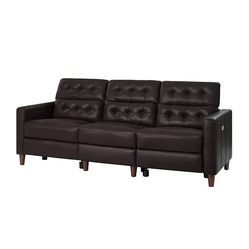 Viktor Mid-century Modern Oversized Power Sectional Sofa with Adjustable Headrests