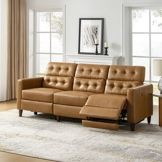 Viktor Mid-century Modern Oversized Power Sectional Sofa with Adjustable Headrests