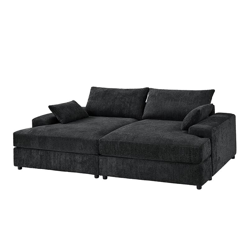 Eduard 57" Deep Modern Sofa: Dive into Contemporary Comfort