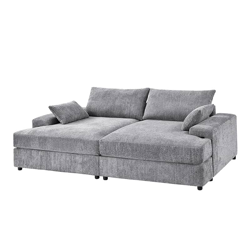 Eduard 57" Deep Modern Sofa: Dive into Contemporary Comfort