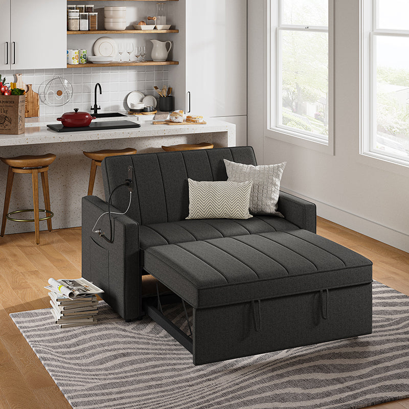 Dirk Upholstered Sleeper Versatile Sofa with Built-in USB Port