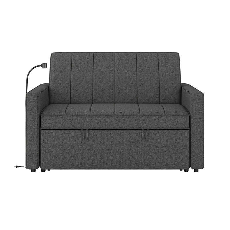 Dirk Upholstered Sleeper Versatile Sofa with Built-in USB Port