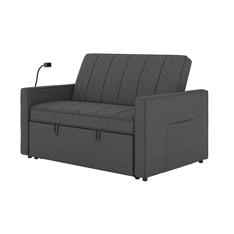 Dirk Upholstered Sleeper Versatile Sofa with Built-in USB Port