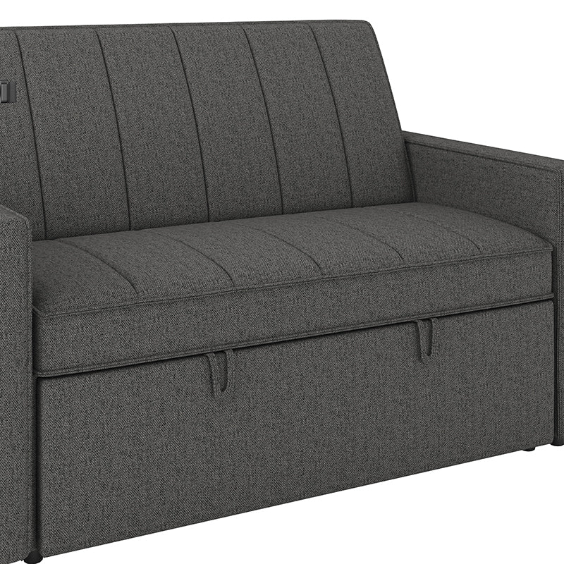 Dirk Upholstered Sleeper Versatile Sofa with Built-in USB Port