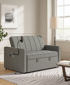 Dirk Upholstered Sleeper Versatile Sofa with Built-in USB Port