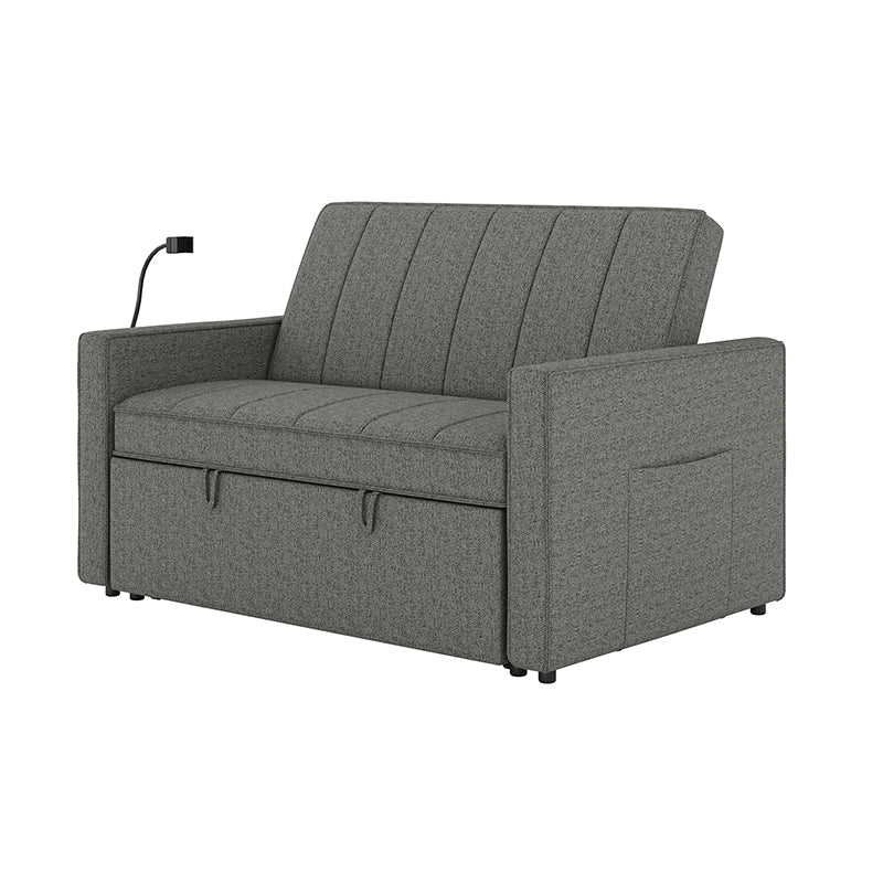 Dirk Upholstered Sleeper Versatile Sofa with Built-in USB Port