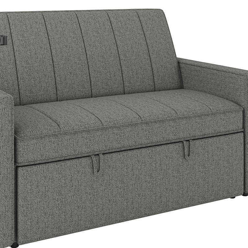 Dirk Upholstered Sleeper Versatile Sofa with Built-in USB Port