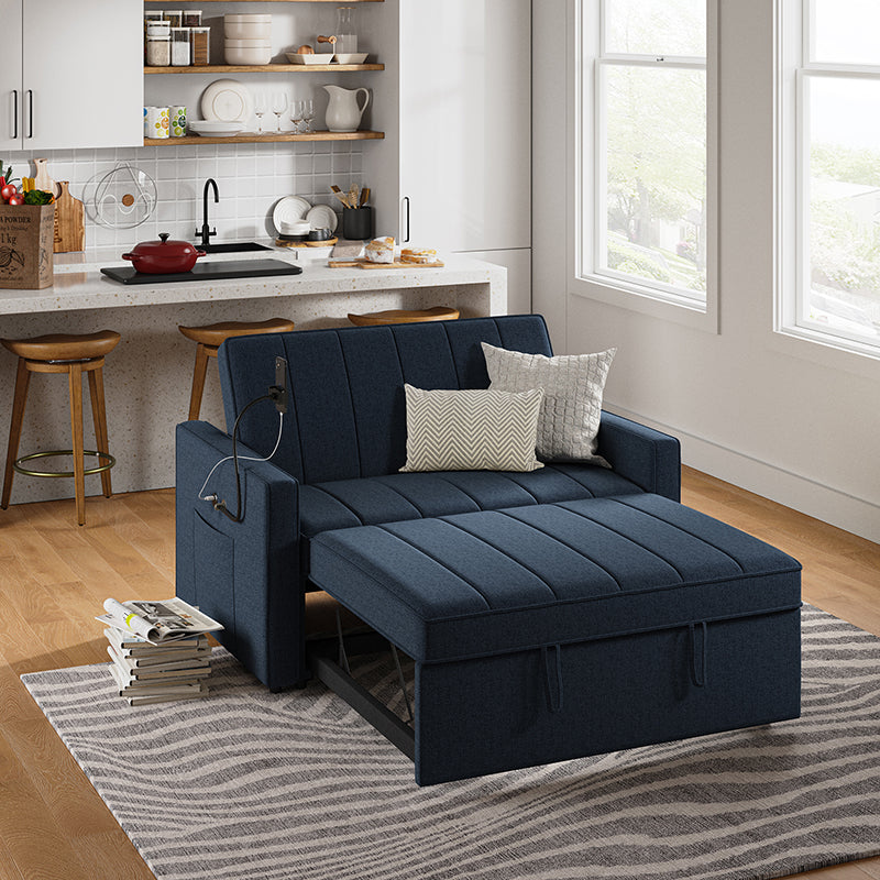 Dirk Upholstered Sleeper Versatile Sofa with Built-in USB Port