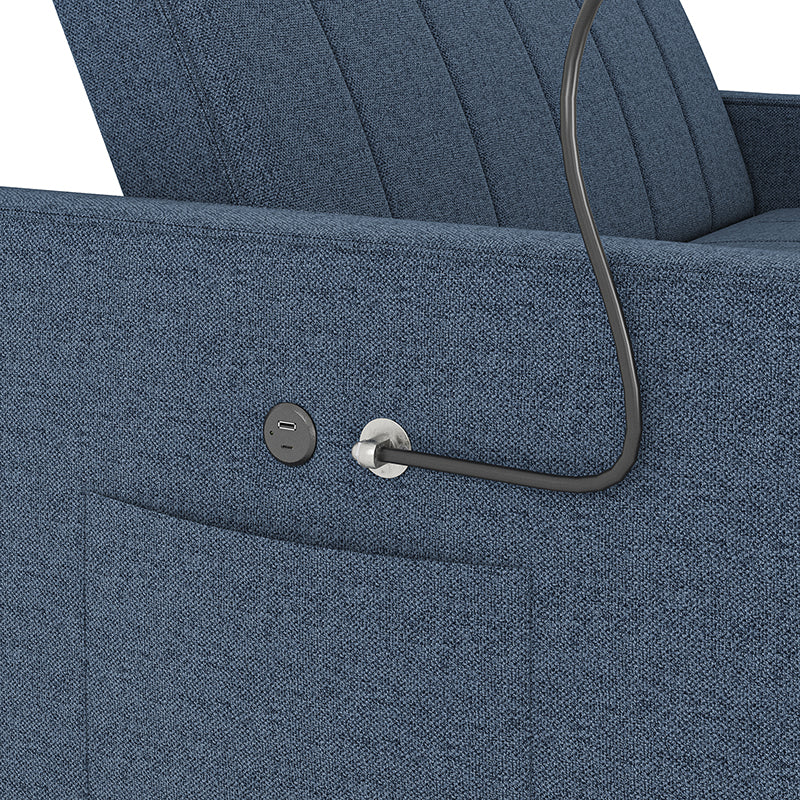 Dirk Upholstered Sleeper Versatile Sofa with Built-in USB Port