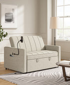 Dirk Upholstered Sleeper Versatile Sofa with Built-in USB Port