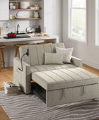 Dirk Upholstered Sleeper Versatile Sofa with Built-in USB Port