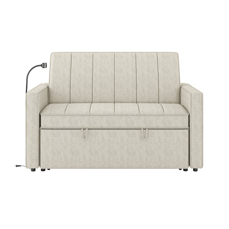 Dirk Upholstered Sleeper Versatile Sofa with Built-in USB Port