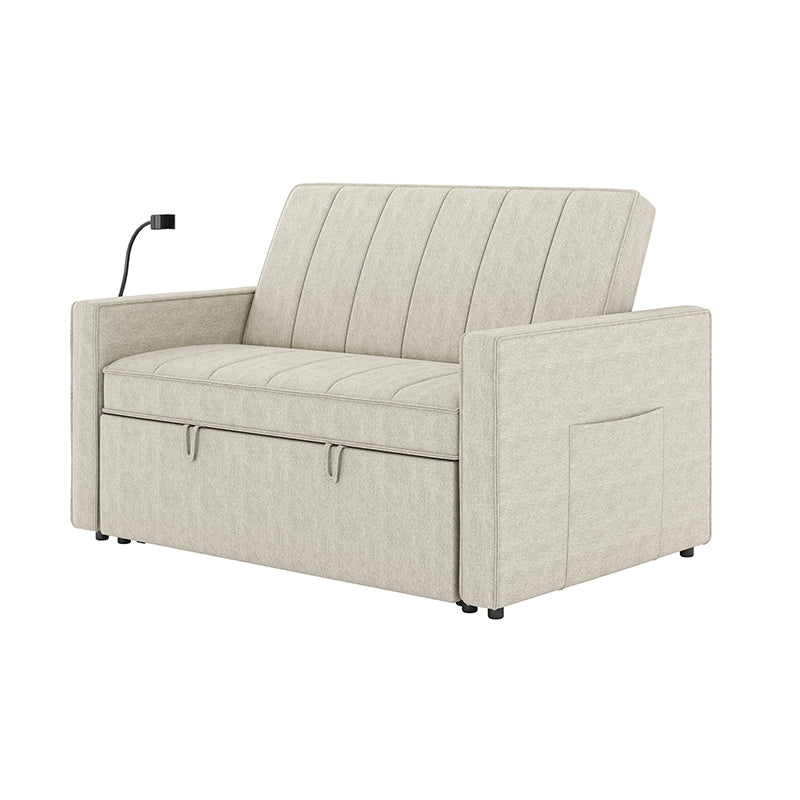 Dirk Upholstered Sleeper Versatile Sofa with Built-in USB Port