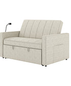 Dirk Upholstered Sleeper Versatile Sofa with Built-in USB Port