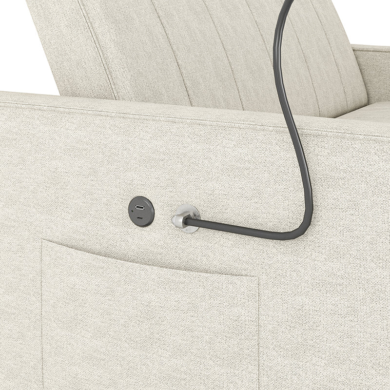 Dirk Upholstered Sleeper Versatile Sofa with Built-in USB Port