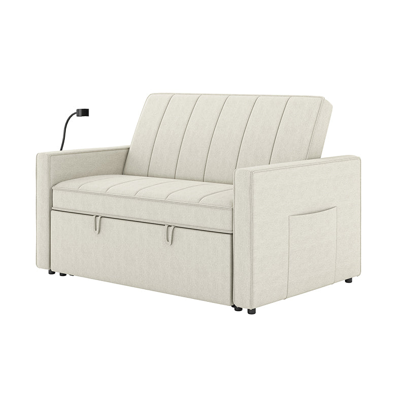 Dirk Upholstered Sleeper Versatile Sofa with Built-in USB Port