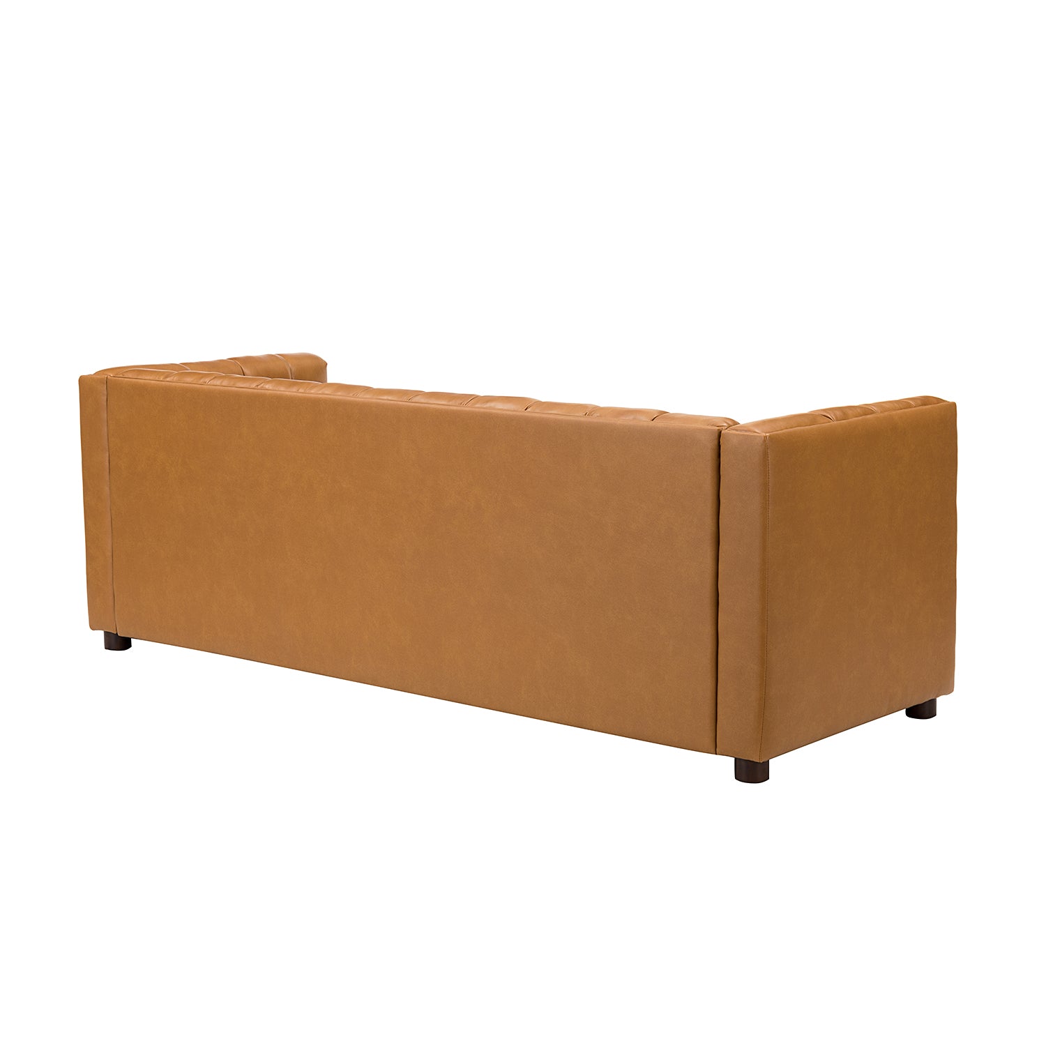 Rowan Genuine Leather Vinyl Office Sofa -83"