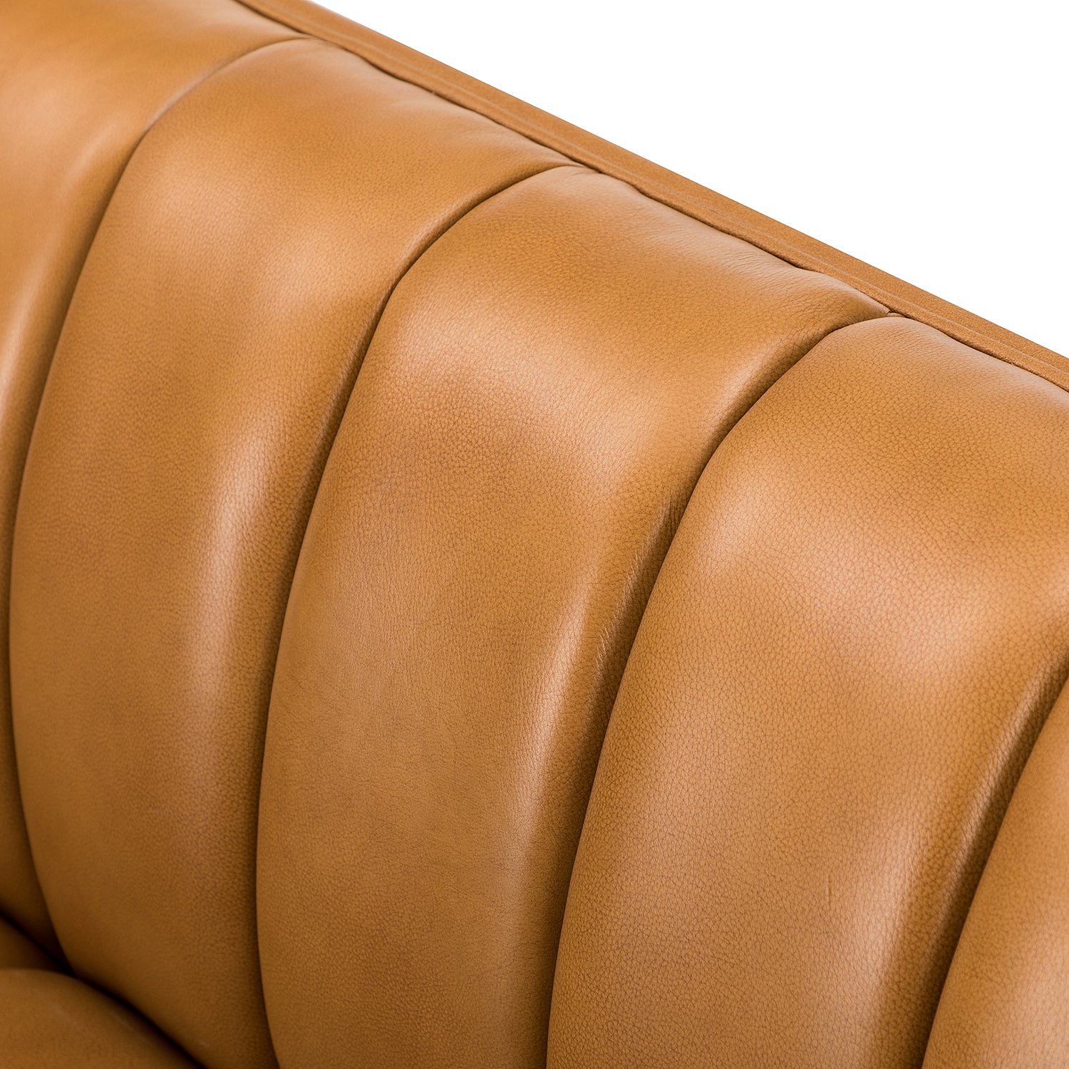 Rowan Genuine Leather Vinyl Office Sofa -83"