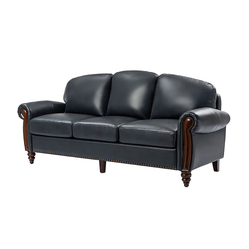 Christoph 84" Genuine Leather Sofa