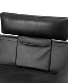 Placidus Modern Square Armrests Genuine Leather Sofa