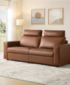 Placidus Modern Square Armrests Genuine Leather Sofa