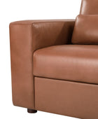 Placidus Modern Square Armrests Genuine Leather Sofa