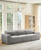 Moussea Modern Chenille Power Reclining Sofa with Sofa Bed Functionality