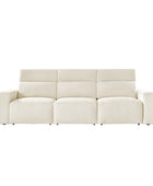 Moussea Modern Chenille Power Reclining Sofa with Sofa Bed Functionality
