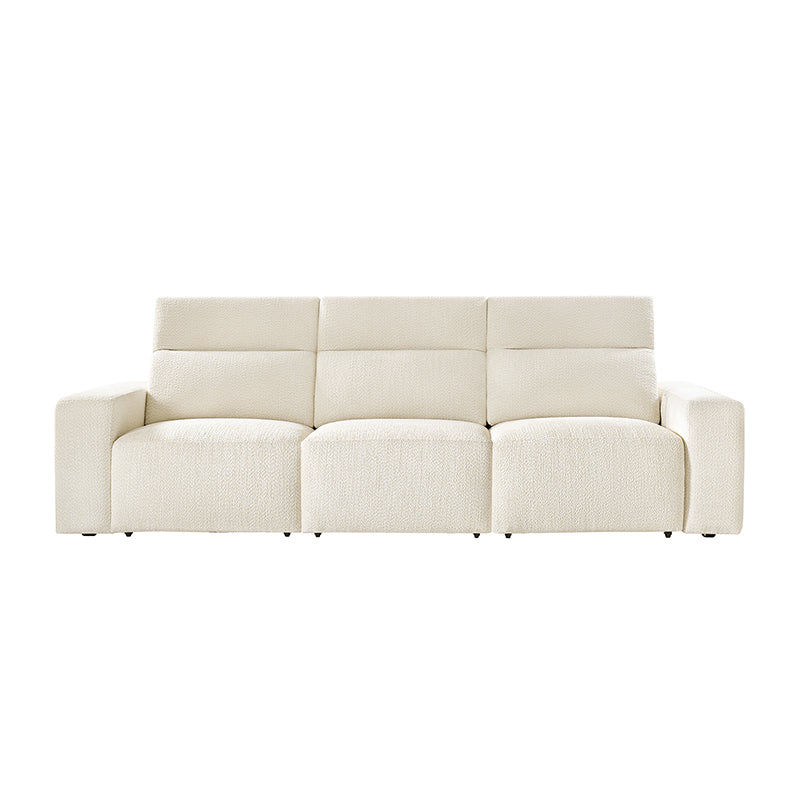 Moussea Modern Chenille Power Reclining Sofa with Sofa Bed Functionality