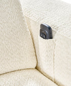 Moussea Modern Chenille Power Reclining Sofa with Sofa Bed Functionality
