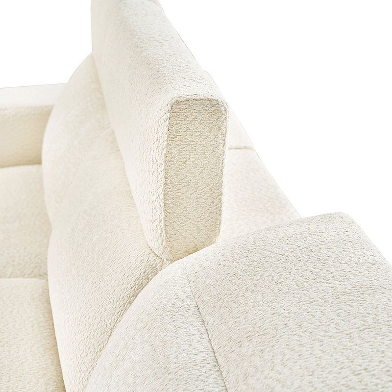 Moussea Modern Chenille Power Reclining Sofa with Sofa Bed Functionality