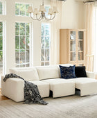 Moussea Modern Chenille Power Reclining Sofa with Sofa Bed Functionality