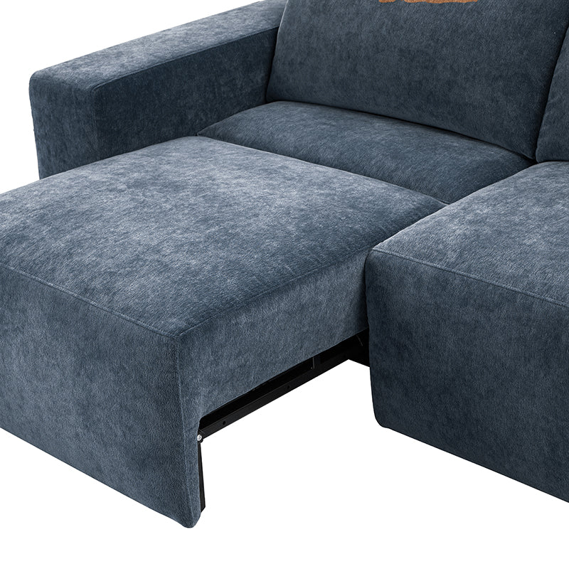 Moussea Modern Chenille Power Reclining Sofa with Sofa Bed Functionality