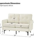 Ricarda Sofa with Removable Cushions for Easy Cleaning