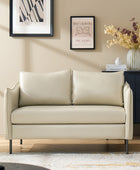 Vic Modern Industrial Loveseat with PU Leather